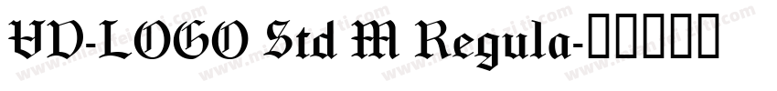 VD-LOGO Std M Regula字体转换